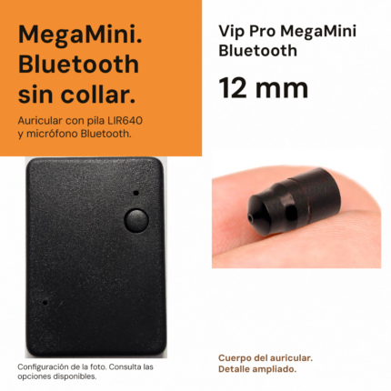 Pinganillo Vip Pro MegaMini Bluetooth
