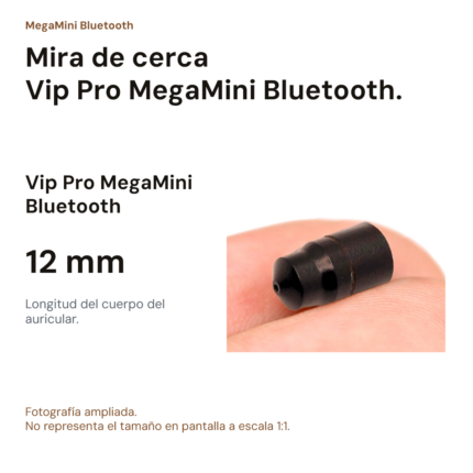 Pinganillo Vip Pro MegaMini Bluetooth — vista 2