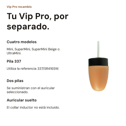 Pinganillo Vip Pro de recambio — vista 2