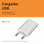 Cargador USB europeo 5V