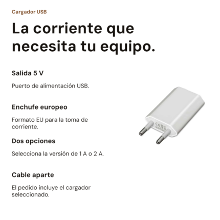 Cargador USB europeo 5V — vista 2