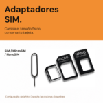 Adaptadores SIM, MicroSIM y NanoSIM