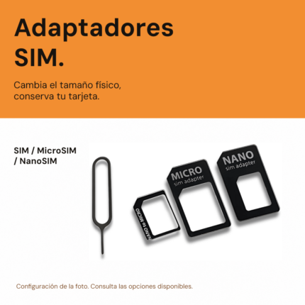 Adaptadores SIM, MicroSIM y NanoSIM