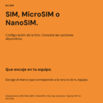Adaptadores SIM, MicroSIM y NanoSIM — vista 3