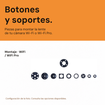 Soportes y botones para cámara WiFi