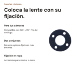 Soportes y botones para cámara WiFi — vista 2