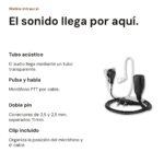 Auricular walkie intraural de dos pines — vista 2